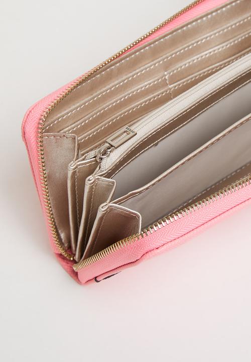 GUESS - Cordelia slg large zip around - pink