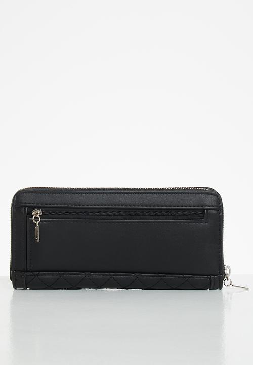 GUESS - Heyden slg large zip around - black