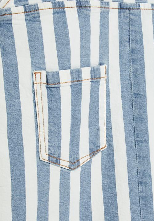 GUESS - Bull denim romper skirt - blue