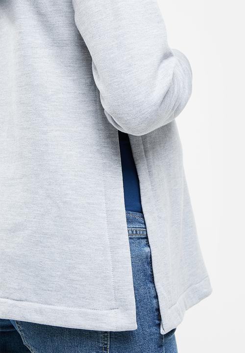 Superbalist - Maternity side slit hoodie - grey 