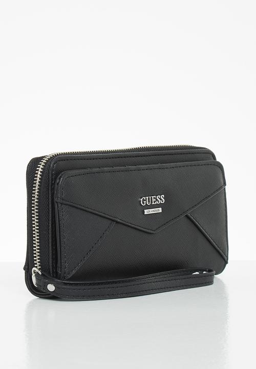 GUESS - Buoso slg multi zip w wristlet - black