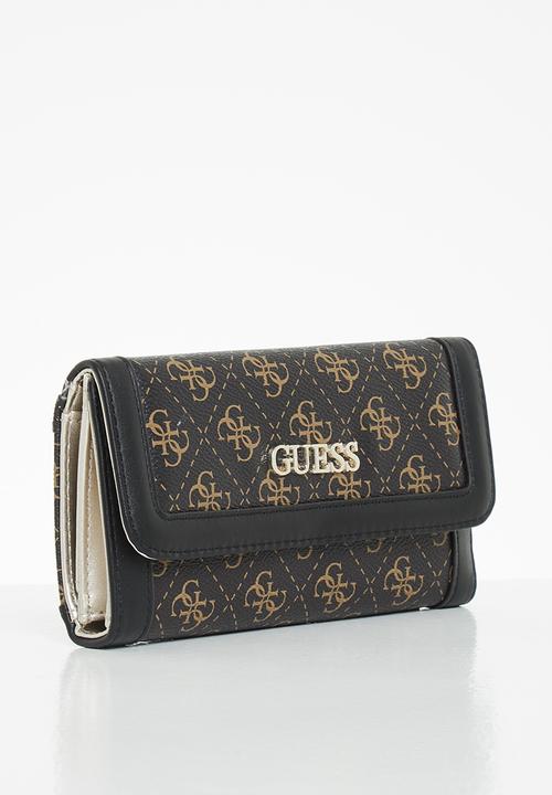 GUESS - Washington slg multi clutch - brown