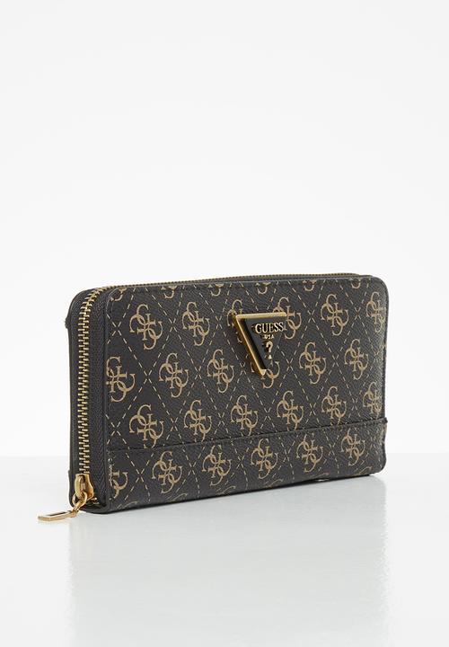 GUESS - Cordelia logo slg lrg zip arnd - brown