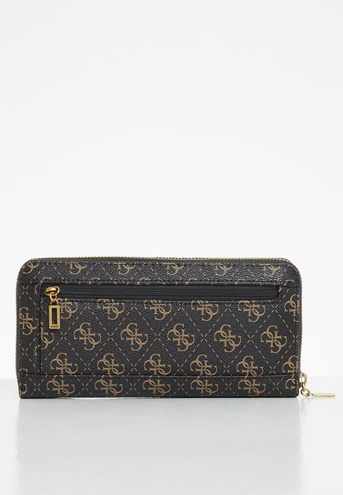 GUESS - Cordelia logo slg lrg zip arnd - brown