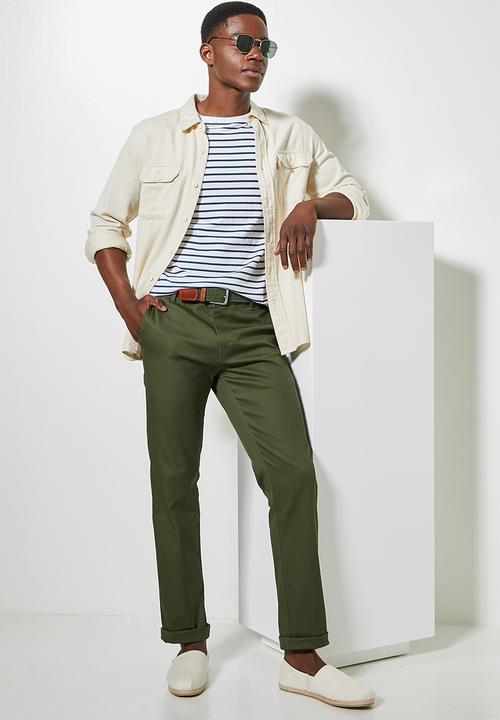 Superbalist - Caleb slim chino - khaki green