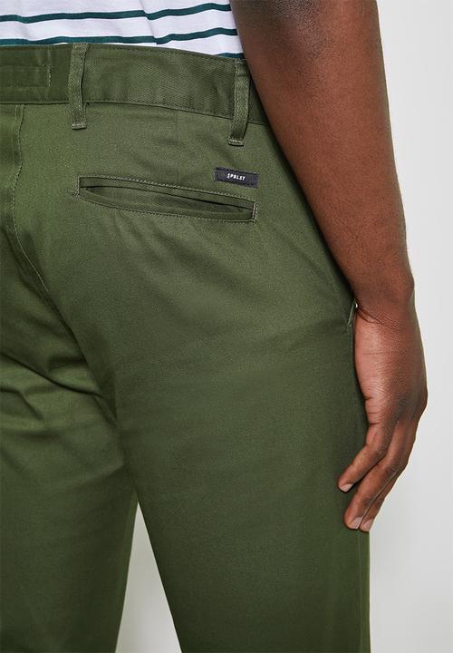 Superbalist - Caleb slim chino - khaki green
