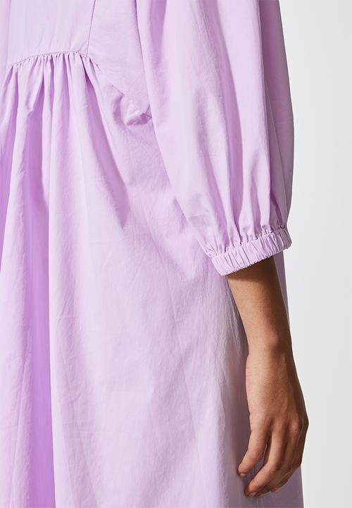 Superbalist - V-neck exaggerated sleeve dress - lilac