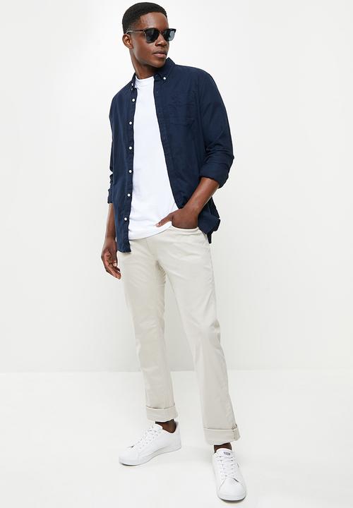 MANGO - Pisa7 trousers - lt beige
