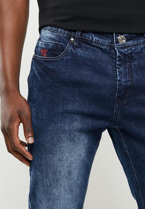 SOVIET - M bono-r #9 basic slim leg denim  - dk indigo