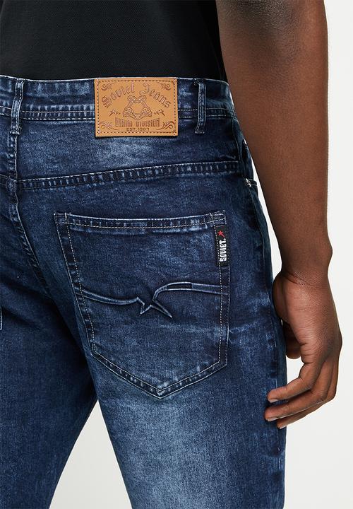 SOVIET - M bono-r #9 basic slim leg denim  - dk indigo