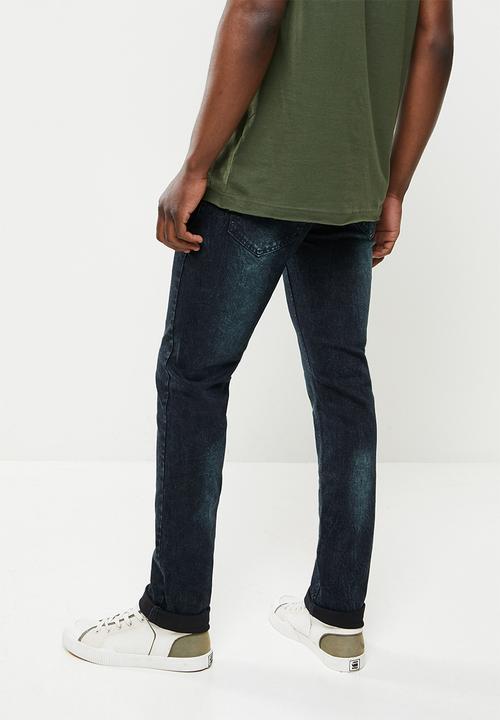 SOVIET - M rocha-r #9 basic slim leg denim  - o/dye black