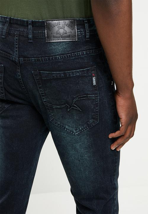 SOVIET - M rocha-r #9 basic slim leg denim  - o/dye black