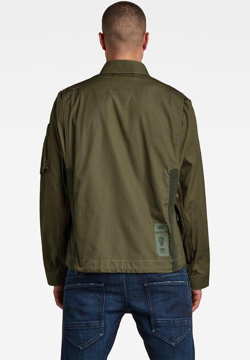 G-STAR - Sporty slanted pocket indoor jacket - combat