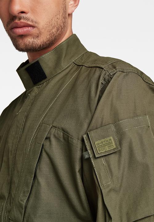G-STAR - Sporty slanted pocket indoor jacket - combat