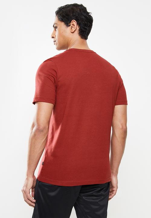 PUMA - Ess+ embroidery logo tee m - intense red