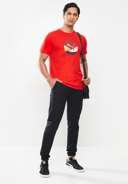 PUMA - As graphic tee - high risk red