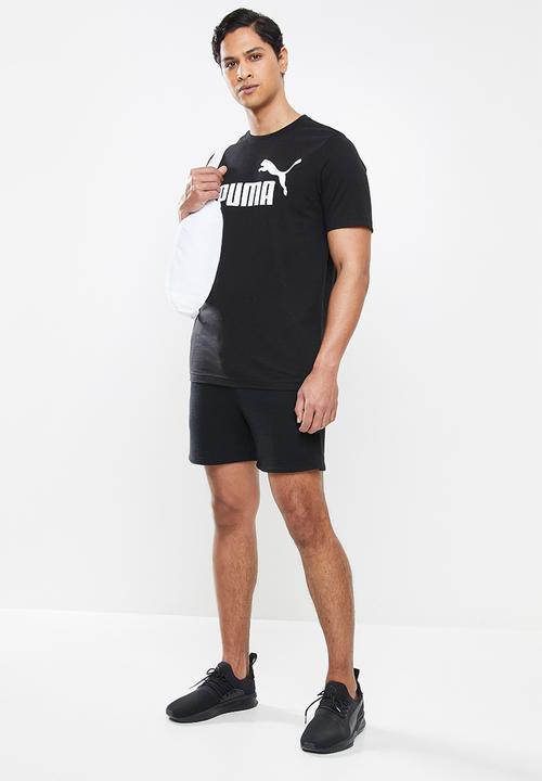 PUMA - Ess logo tee - cotton black