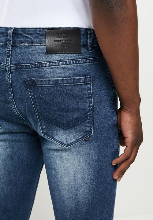 S.P.C.C - Dirty indigo feather fit skinny jeans - indigo