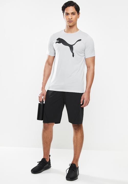 PUMA - Active big logo tee - gray violet