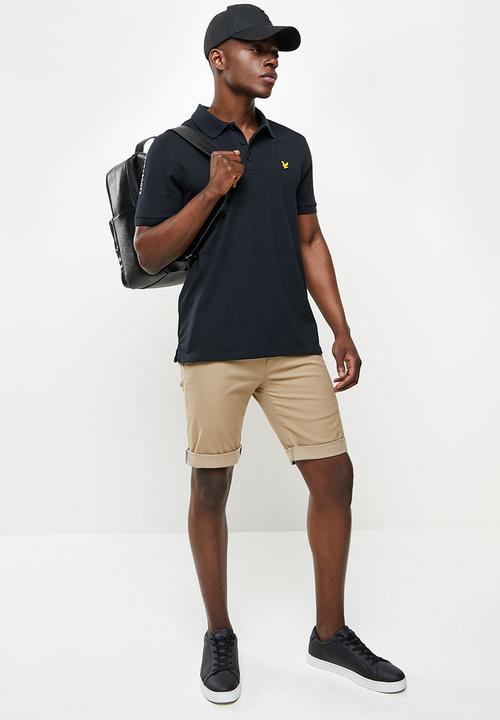 Lyle & Scott - Sleeve logo polo - black