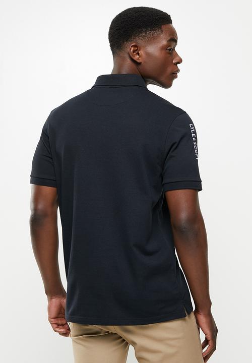 Lyle & Scott - Sleeve logo polo - black
