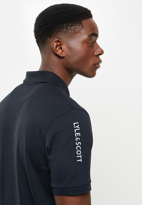 Lyle & Scott - Sleeve logo polo - black