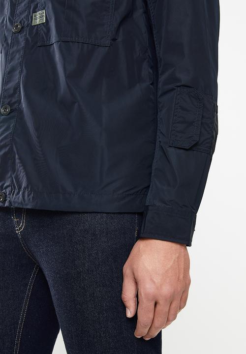 G-STAR - 2 Flap pocket relaxed long sleeve overshirt  - mazarine blue