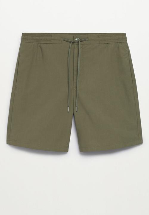 MANGO - Bermuda shorts venise - khaki