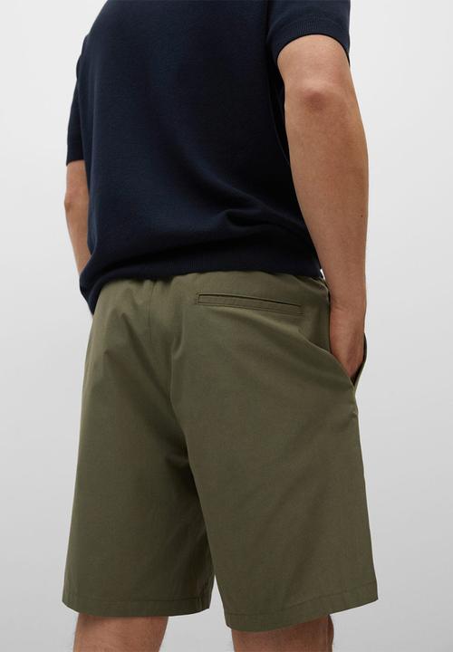MANGO - Bermuda shorts venise - khaki