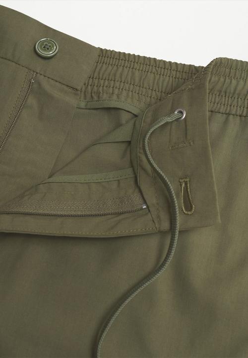 MANGO - Bermuda shorts venise - khaki