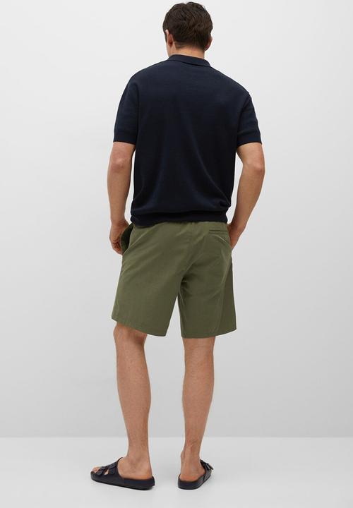 MANGO - Bermuda shorts venise - khaki