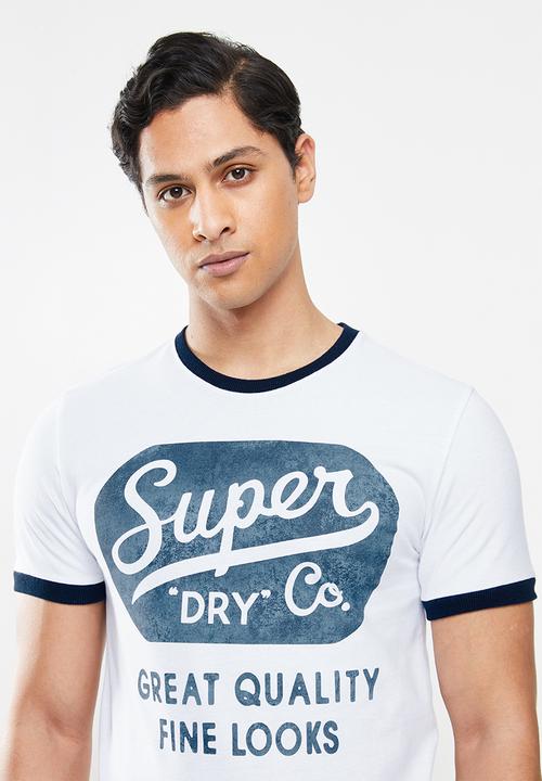 Superdry. - Workwear ringer tee - white