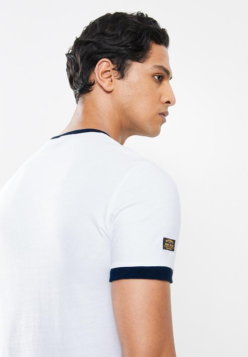 Superdry. - Workwear ringer tee - white