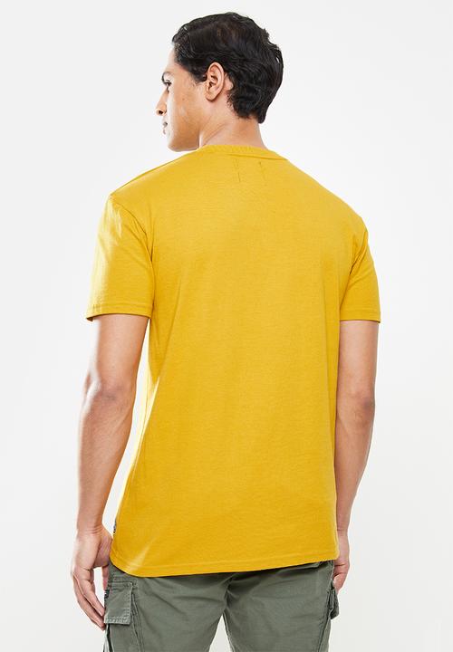 Superdry. - Heritage mountain relax tee - yellow 