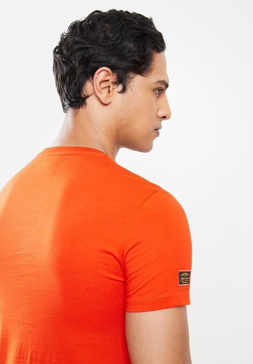 Superdry. - Short sleeve workwear graphic tee - orange