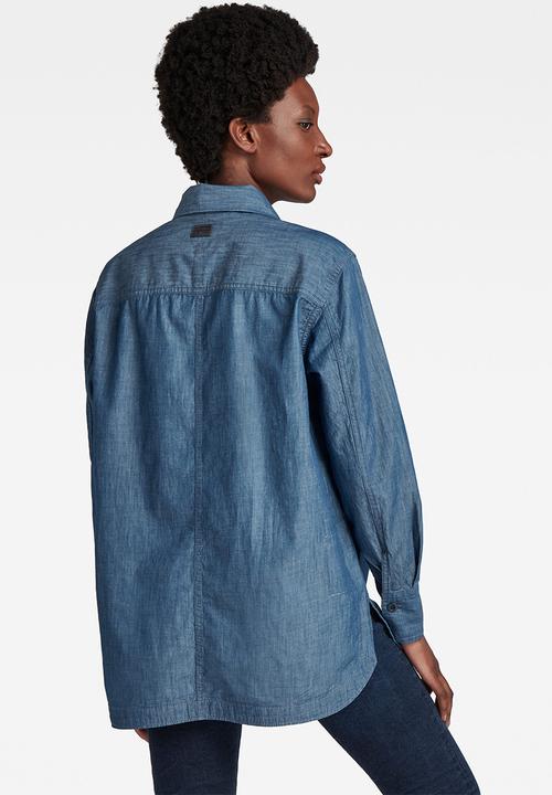 G-STAR - Boyfriend shirt - rinsed