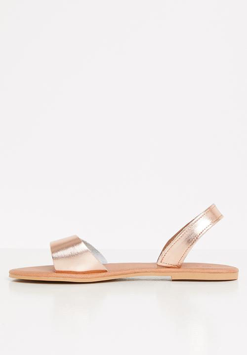 Superbalist - Abby leather slingback sandals - rose gold