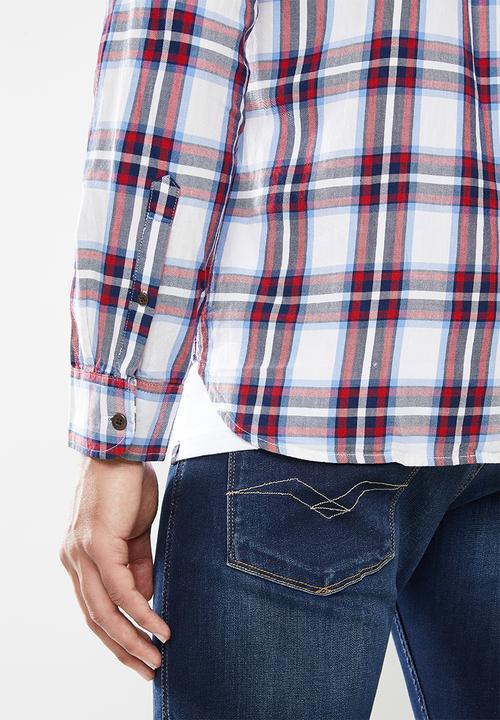 Superdry. - Workwear lite shirt - winter blue check