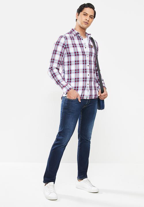 Superdry. - Workwear lite shirt - winter blue check