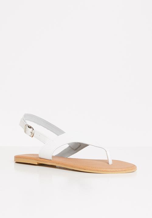 Superbalist - Quin leather sandal - white