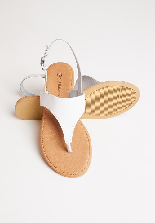 Superbalist - Quin leather sandal - white