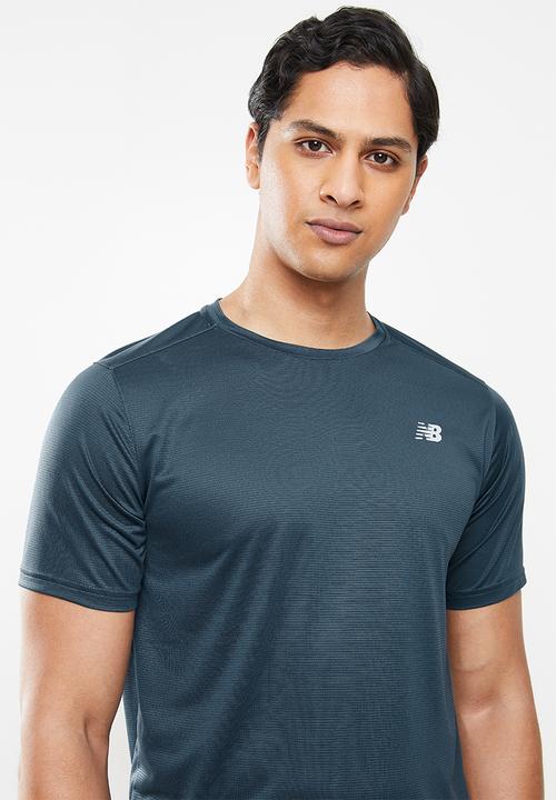 New Balance  - Fast flight short sleeve print - helium heather