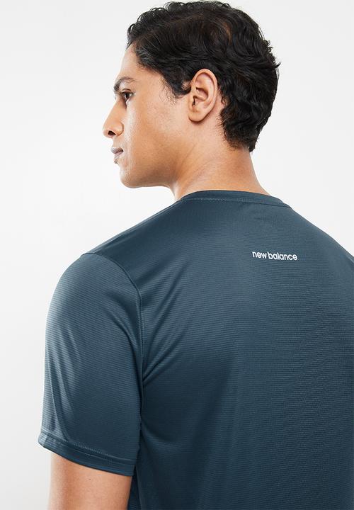 New Balance  - Fast flight short sleeve print - helium heather