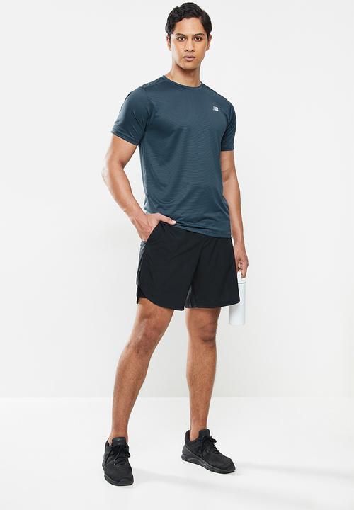 New Balance  - Fast flight short sleeve print - helium heather