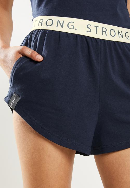 STRONG by T-Shirt Bed Co. - Summer shorties - navy