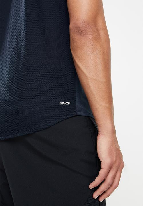 New Balance  - Fast flight short sleeve  print - eclipse 