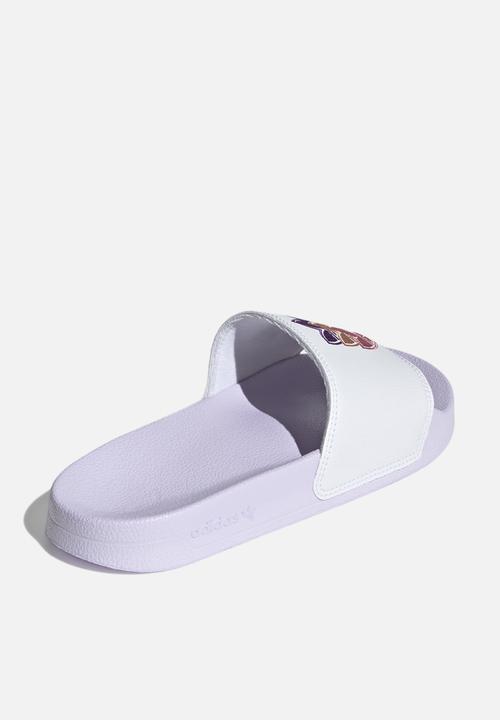 adidas Originals - Adilette lite w - ftwr white/purple tint/rose tone