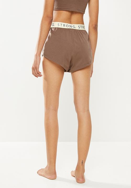 STRONG by T-Shirt Bed Co. - Summer shorties hyde - brown