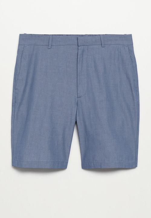 MANGO - Bermuda shorts sakude - light blue