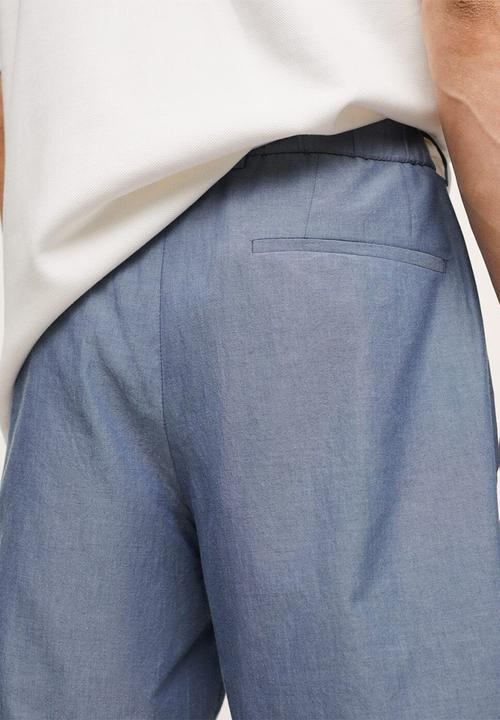 MANGO - Bermuda shorts sakude - light blue